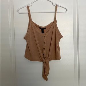 Crochet tan tank